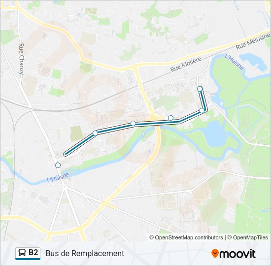 B2 Bus Line Map