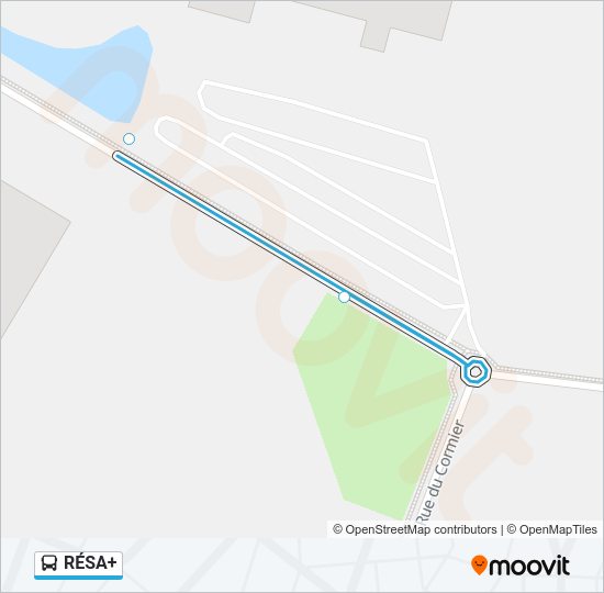 RÉSA+ Bus Line Map