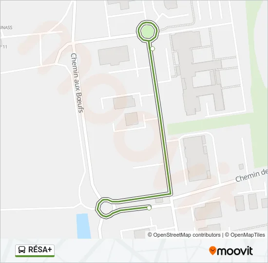 RÉSA+ Bus Line Map