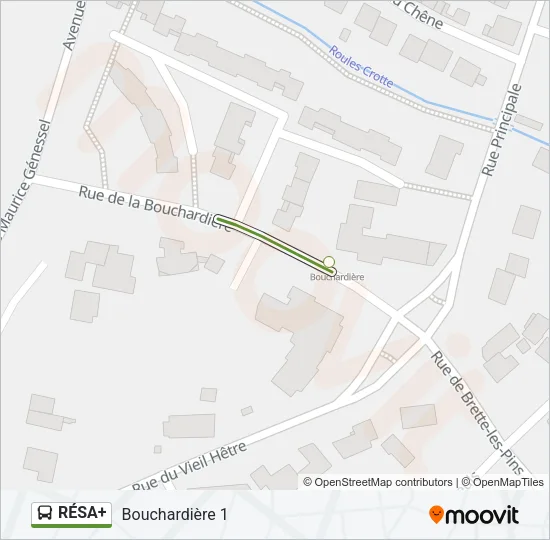 RÉSA+ Bus Line Map