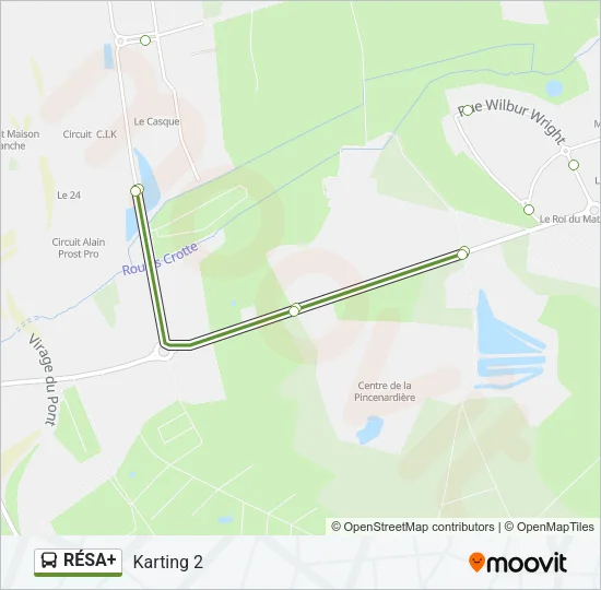 RÉSA+ Bus Line Map