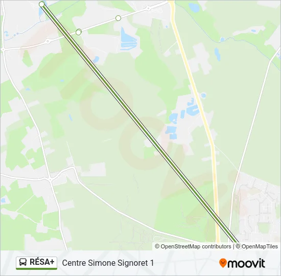 RÉSA+ Bus Line Map