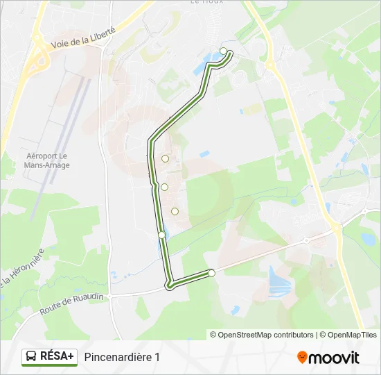 RÉSA Itinéraire: Horaires, Arrêts & Plan - Pincenardière 1 (mis à jour)
