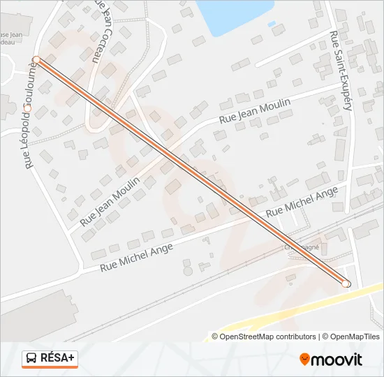 RÉSA+ Bus Line Map