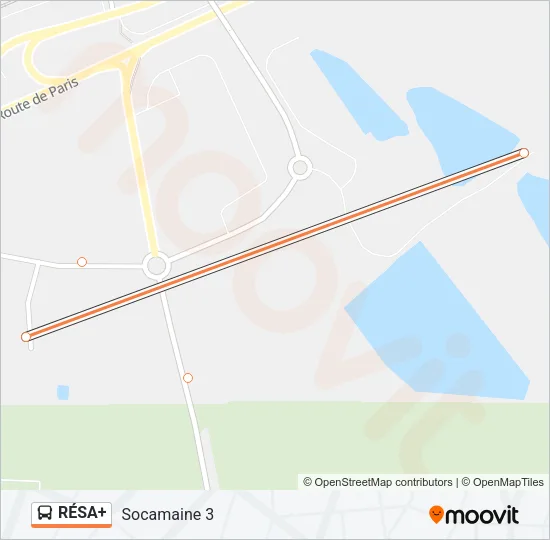 RÉSA+ Bus Line Map