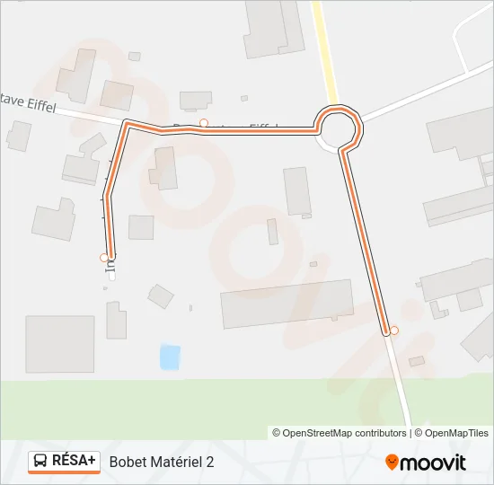 RÉSA+ Bus Line Map