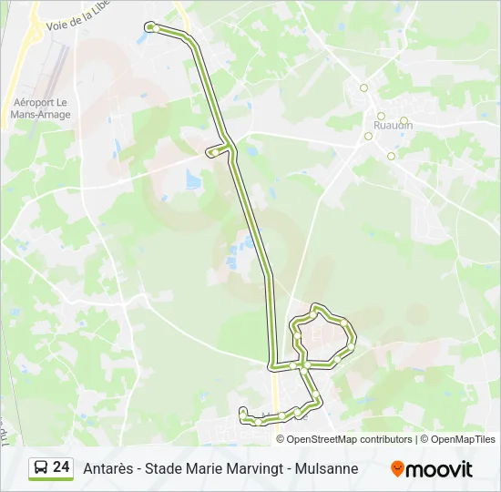 24 Bus Line Map