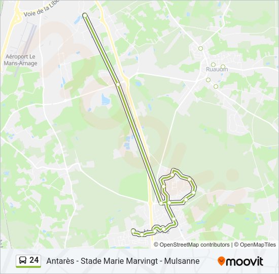 24 Bus Line Map