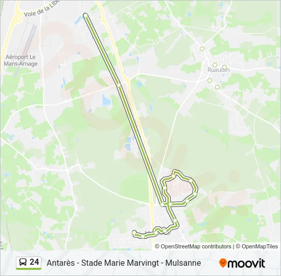 24 Bus Line Map
