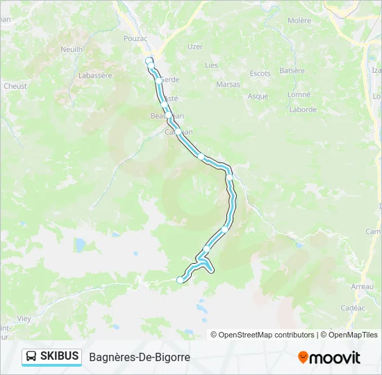 SKIBUS Bus Line Map