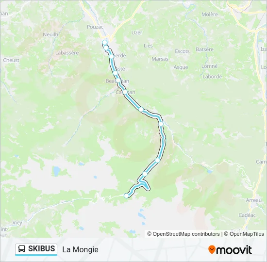 SKIBUS Bus Line Map
