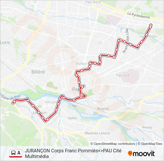 A Bus Line Map