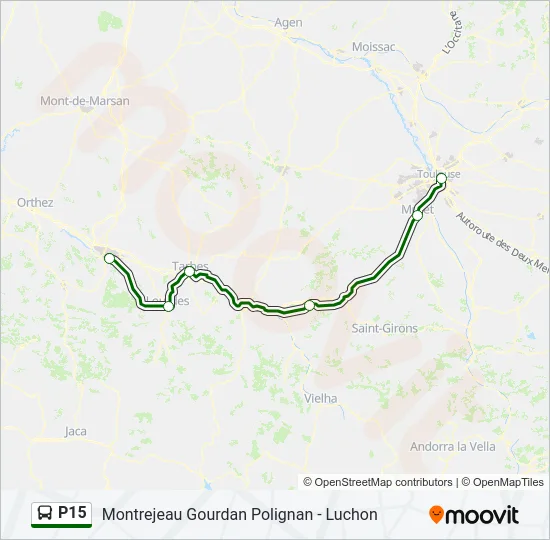 P15 Bus Line Map