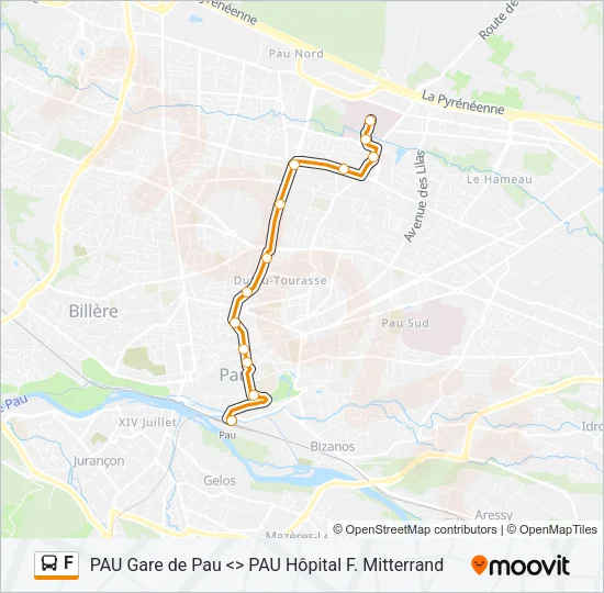 F Bus Line Map