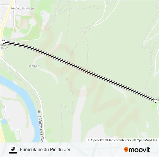 PIC DU JER Funicular Line Map