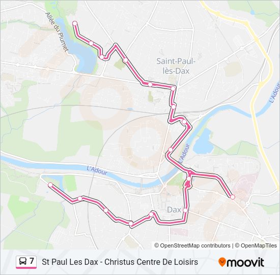 7 Bus Line Map