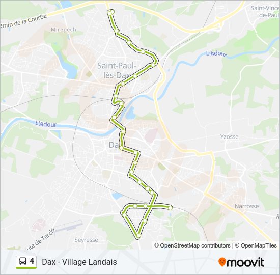 4 Bus Line Map