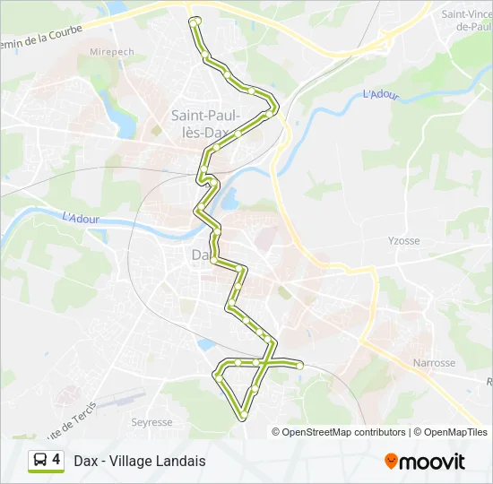 4 Bus Line Map
