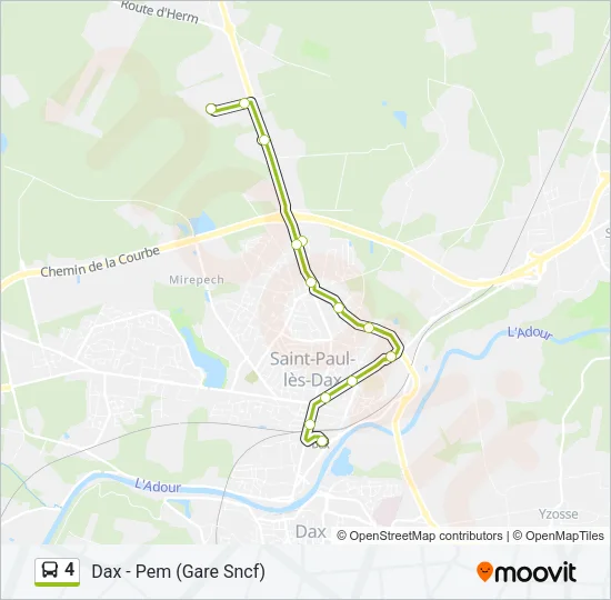 4 Bus Line Map