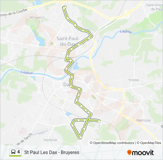 4 Bus Line Map