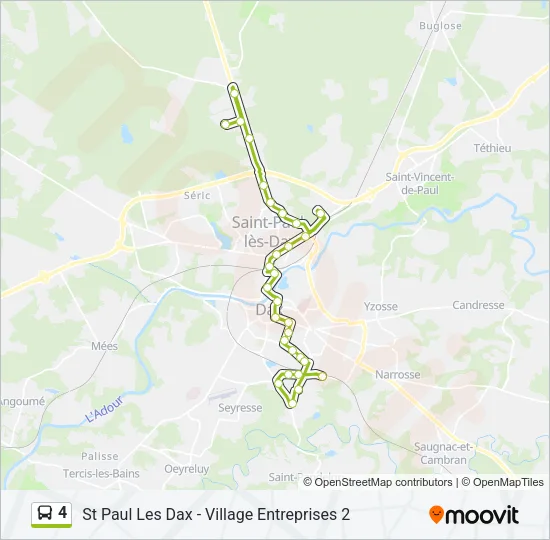 4 Bus Line Map