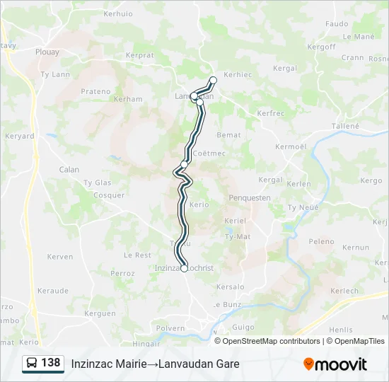 138 Bus Line Map
