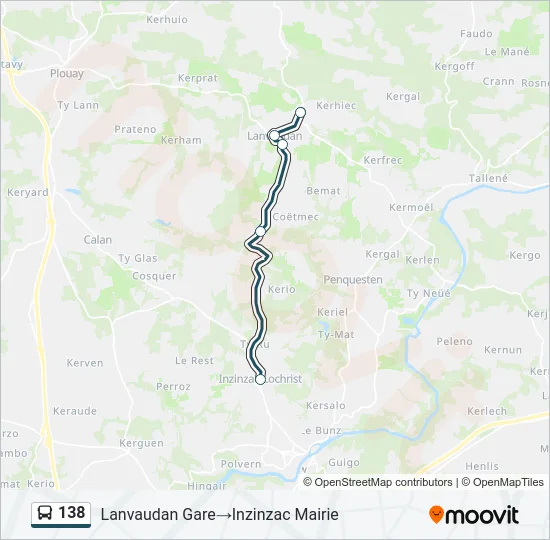 138 Bus Line Map