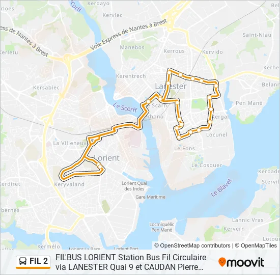 FIL 2 Bus Line Map