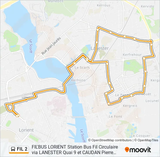 FIL 2 Bus Line Map