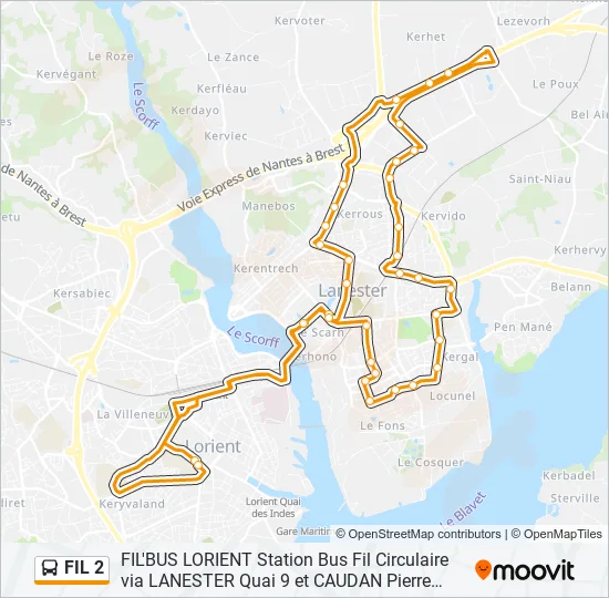 FIL 2 Bus Line Map