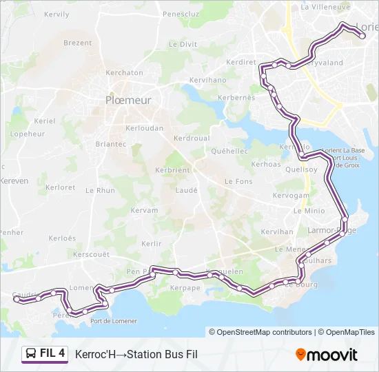 FIL 4 Bus Line Map