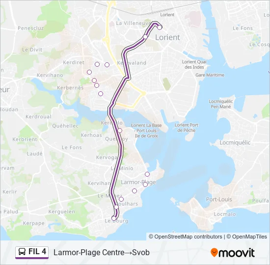 FIL 4 Bus Line Map