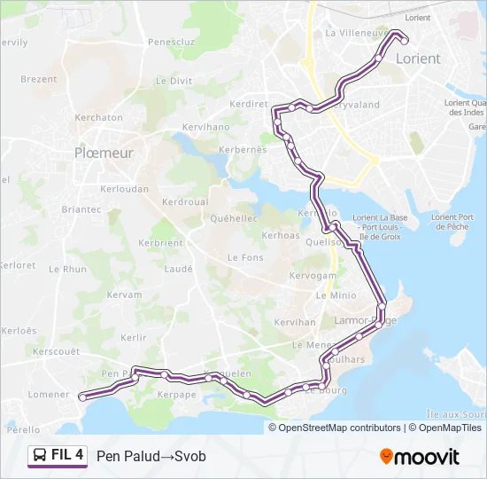 FIL 4 Bus Line Map