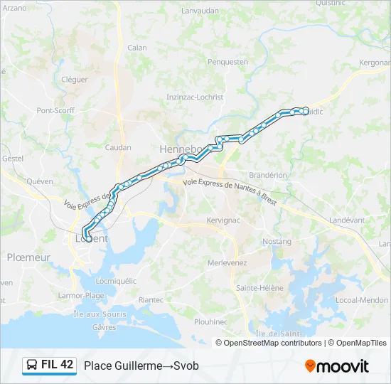 FIL 42 Bus Line Map