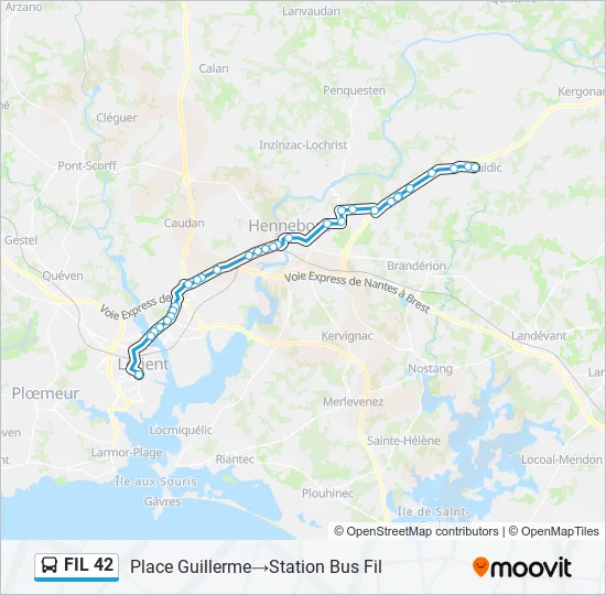 FIL 42 Bus Line Map