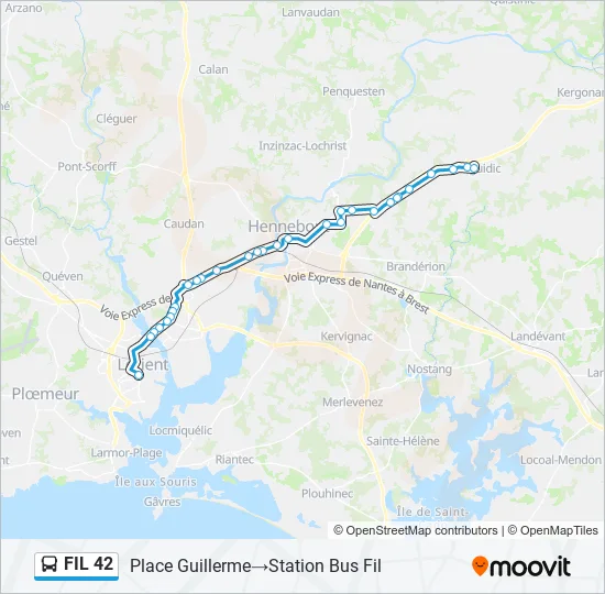 FIL 42 Bus Line Map