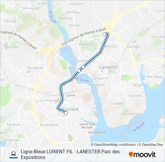 GRANDE PARADE Bus Line Map