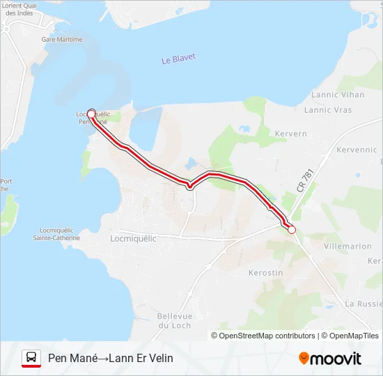 GRANDE PARADE Bus Line Map