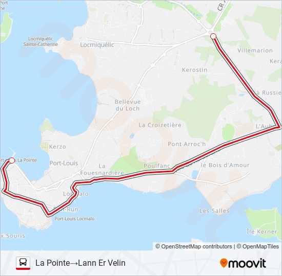 Plan de la ligne GRANDE PARADE de bus