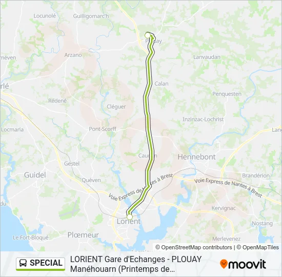 SPECIAL Bus Line Map