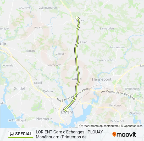 SPECIAL Bus Line Map