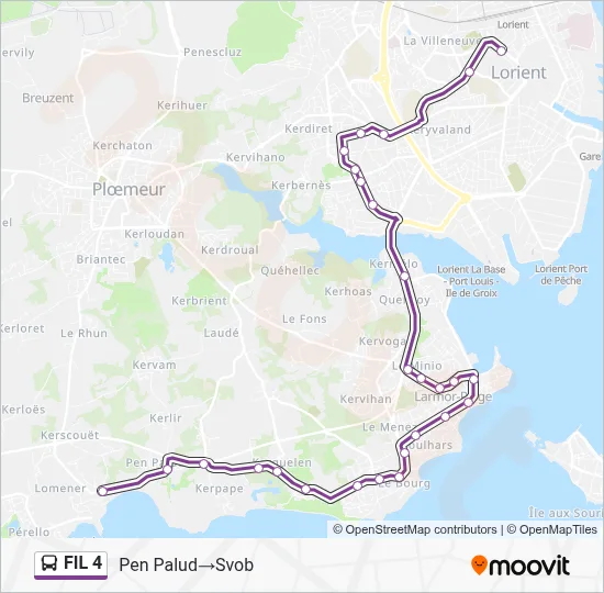 FIL 4 Bus Line Map