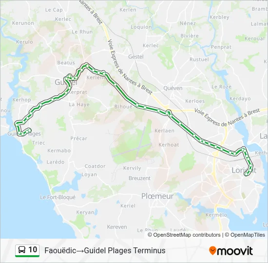 10 Bus Line Map