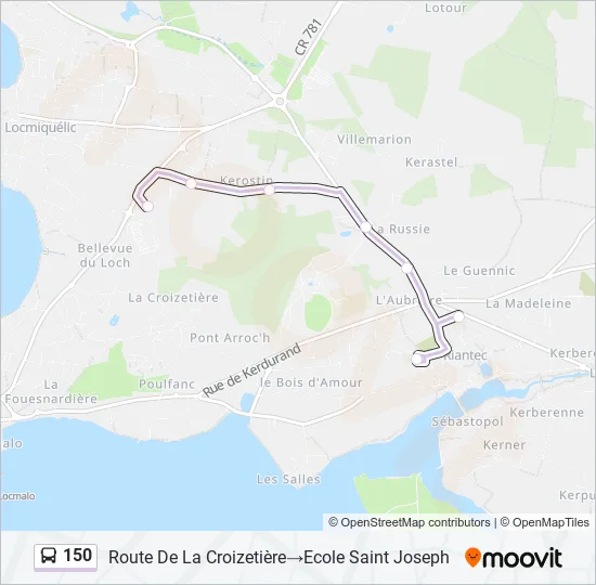 150 Bus Line Map