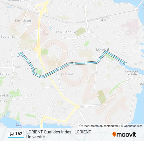 162 Bus Line Map