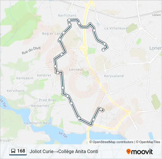 168 Bus Line Map