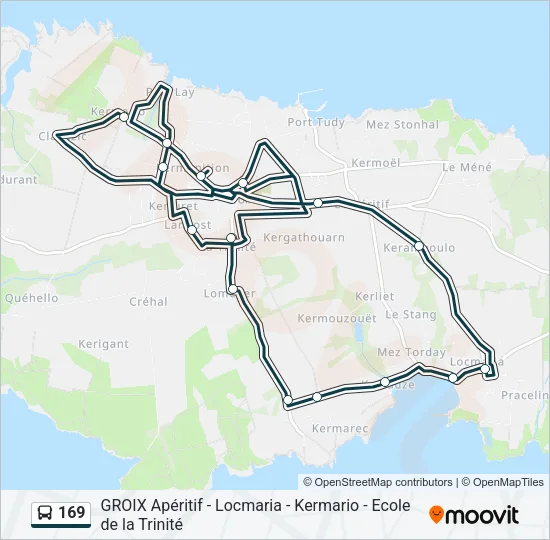 169 Bus Line Map