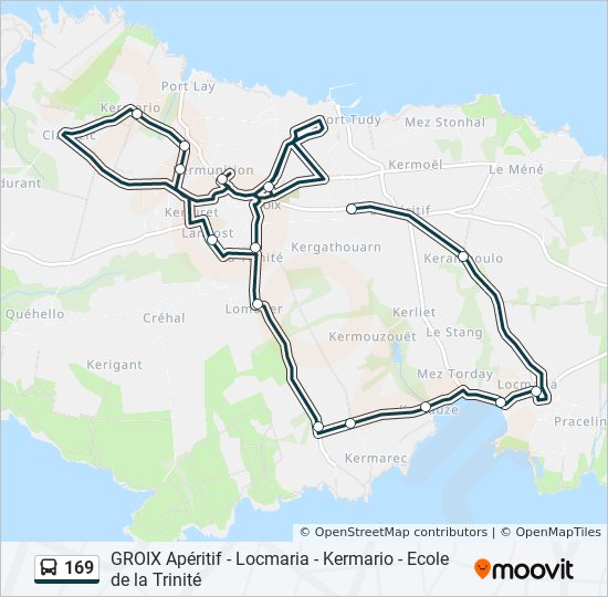 169 bus Line Map