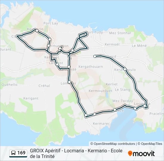 169 Bus Line Map