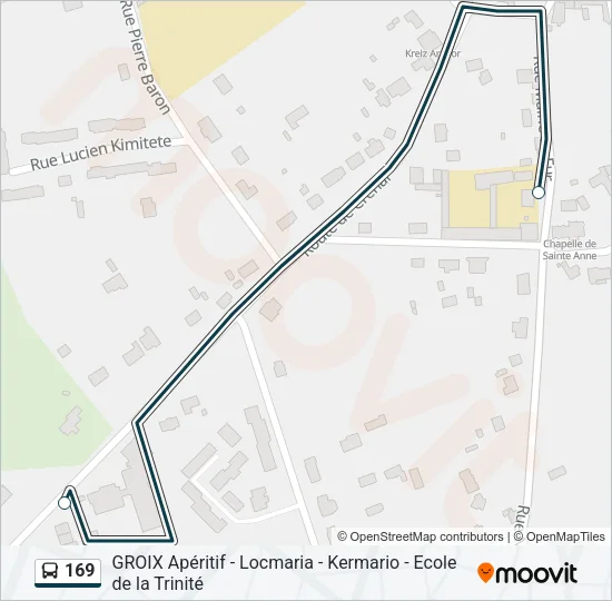 169 Bus Line Map